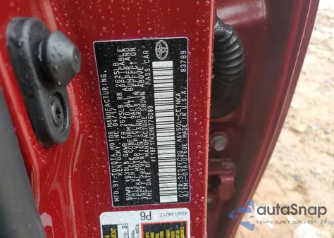 2017 Toyota Camry Le z USA, uszkodzony, nr VIN 4T1BF1FKXHU776089